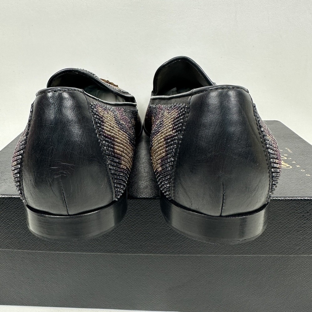 Donald Pliner Pascow Skulls Embellished Loafers Men's Size 10.5M UK - Picture 5 of 16